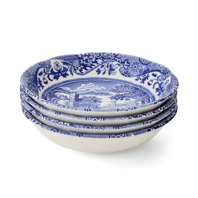 Spode Blue Italian Cereal Bowl 6.5" In Blue;white