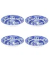 Spode Blue Italian Cereal Bowls Set Of 4 In Blue
