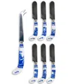 Spode Blue Italian Cheese Knife & Set Of 6 Spreaders In Multi
