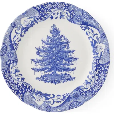 Spode Blue Italian Christmas Plate In 10.5"