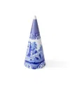 Spode Blue Italian Coned Shaped Topiary In Blue