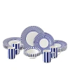 Spode Blue Italian Steccato 16 Pc. Dinnerware Set, Service For 4 In Blue