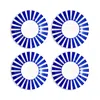 Spode Blue Italian Steccato Bold Stripe Tidbit Plates, Set Of 4