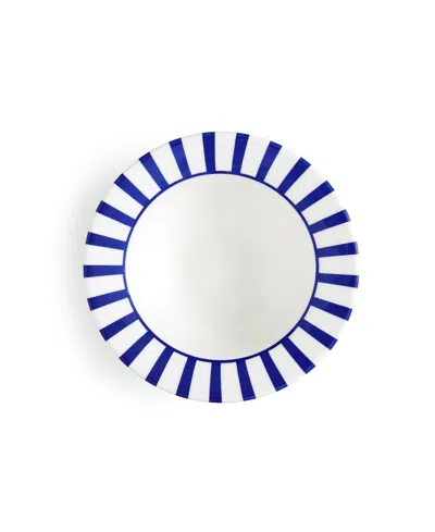 Spode Blue Italian Steccato Cereal Bowls, Set Of 4