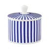 Spode Blue Italian Steccato Covered Sugar Bowl In Blue