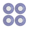 Spode Blue Italian Steccato Narrow Stripe Side Plates, Set Of 4 In Blue