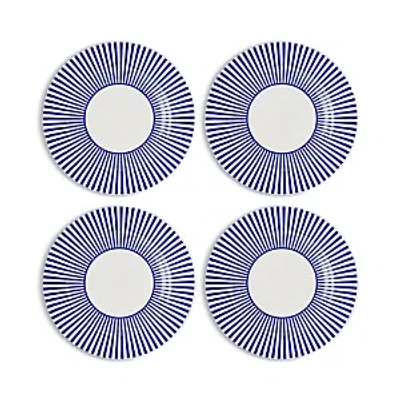 Spode Blue Italian Steccato Salad Plates, Set Of 4