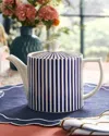 Spode Blue Italian Steccato Teapot In Blue