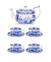 Spode Blue Italian Tea Serving Set In Blue