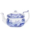Spode Blue Italian Teapot In Blue