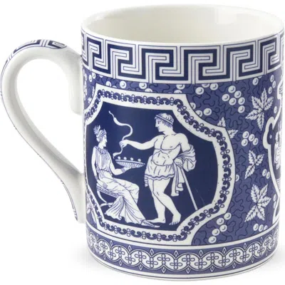 Spode Blue Room Collection 16 Ounce Porcelain Mug In Greek