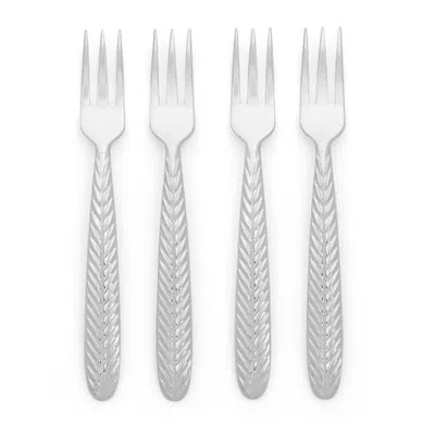 Spode Botanic Garden Cocktail Forks 5.9", Set Of 4 In Gray