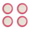 Spode Calypso 9.5 Salad Plates, Set Of 4 In Pink