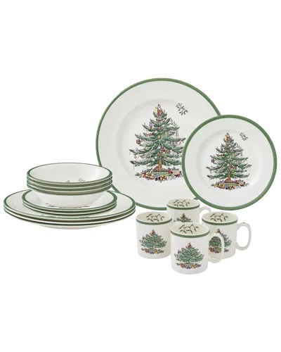 Spode Christmas Tree 16pc Dinnerware Set In Multi