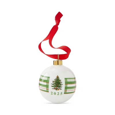 Spode Christmas Tree 2025 Annual Ball Ornament In Green