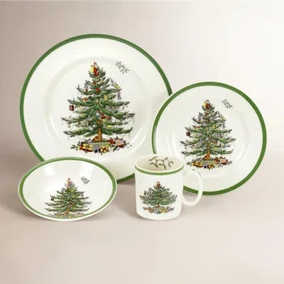 Spode Christmas Tree 4-pc P/s In Multi
