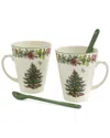 Spode Christmas Tree Annual 4pc Mug & Spoon 2022