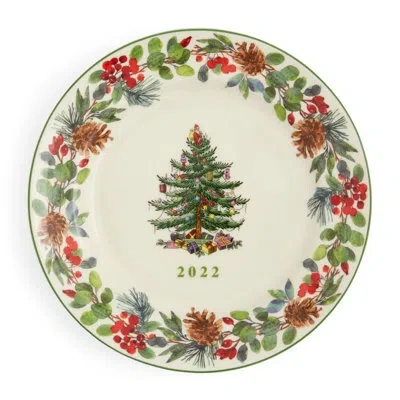 Spode Christmas Tree Annual Collector Plt 8" 2022 In Green