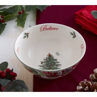 Spode Christmas Tree Annual Revere Bowl 6" 2023 In White
