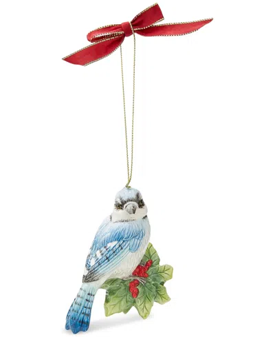 Spode Christmas Tree Blue Jay Ornament In Multi