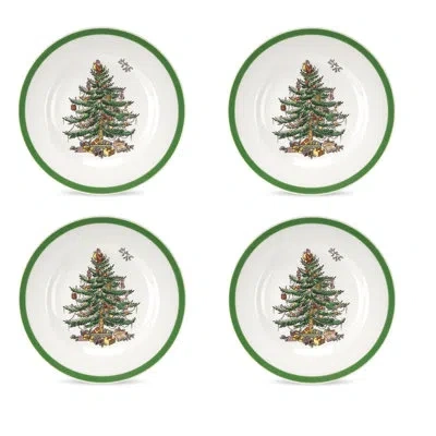 Spode Christmas Tree Bread & Butter Plate In Brown;white;green