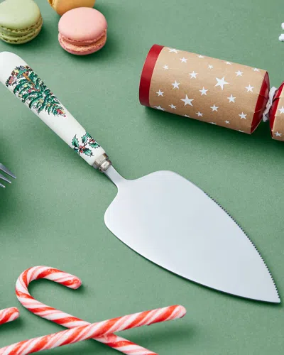 Spode Christmas Tree Cake Slice In Green