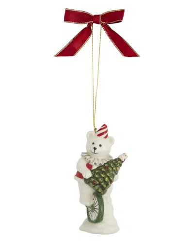 Spode Christmas Tree Carnival Bear Ornament In Multi
