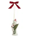 Spode Christmas Tree Carnival Bear Ornament