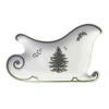 Spode – Christmas Tree – Christmas Tree Embossed Sleigh Plate In White