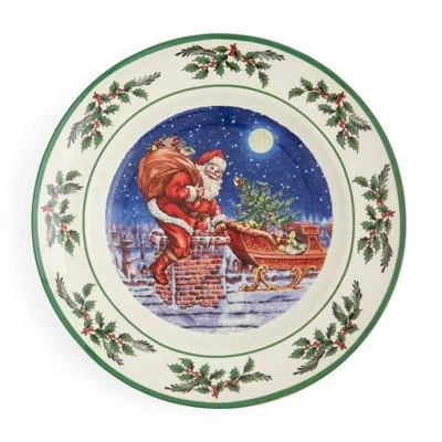 Spode Christmas Tree Collectors Plate 10.5" 2022 In Green