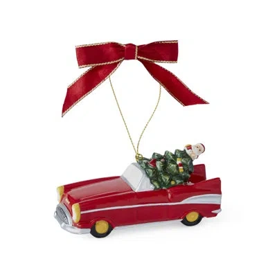 Spode Christmas Tree Convertible Ornament In Red