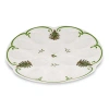 Spode Christmas Tree Devilled Egg Dish 13" In White;green