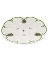 Spode Christmas Tree Devilled Egg Dish In Green