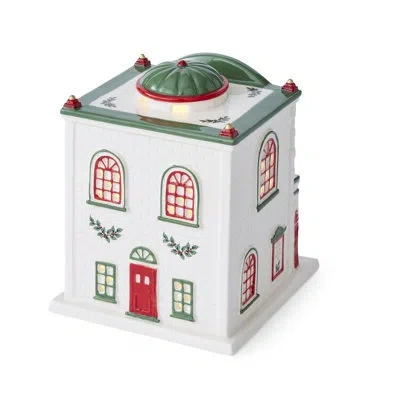 Spode Christmas Tree Figural Led Village Theatre In White