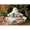 Spode Christmas Tree Figural Santa Dish In White