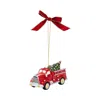 Spode Christmas Tree Fire Truck With Tree Ornament In Green