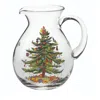 Spode Christmas Tree Glass Pitcher In Glass