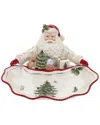 Spode Christmas Tree Gold Figural Collection Santa Dish In Multi