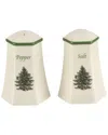 Spode Christmas Tree Hexagonal Salt & Pepper Set In Neutral