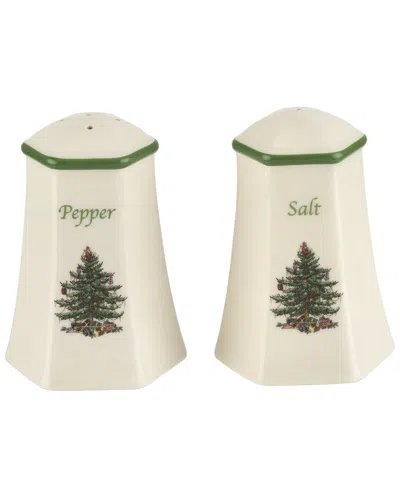 SPODE SPODE CHRISTMAS TREE HEXAGONAL SALT & PEPPER SET