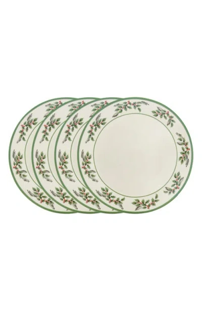 Spode Holly Dinner Plates, Set Of 4 In Green