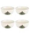 Spode Christmas Tree Individual Bowls, Set Of 4 In Green