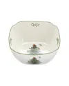 Spode Christmas Tree Large Square Bowl In Multi