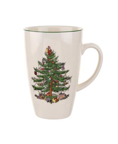 Spode Christmas Tree Latte Mug In Green