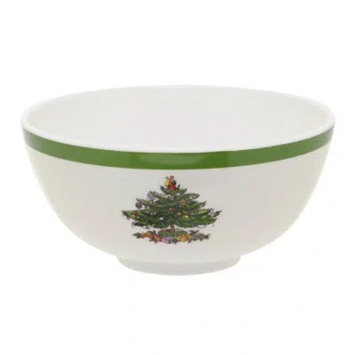 Spode Christmas Tree Melamine Bowls 6" In White