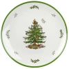 Spode Christmas Tree Melamine Rd Platter 14" In Multi