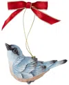 Spode Christmas Tree Nuthatch Ornament In Green