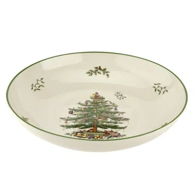 Spode Christmas Tree Pasta Bowl 13" In Ivory