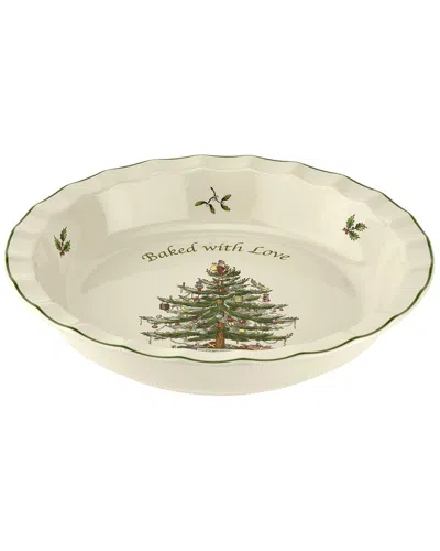Spode Christmas Tree Pie Dish In White