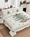 Spode Christmas Tree Reversible 3-pc. Quilt Set, King In Ivory